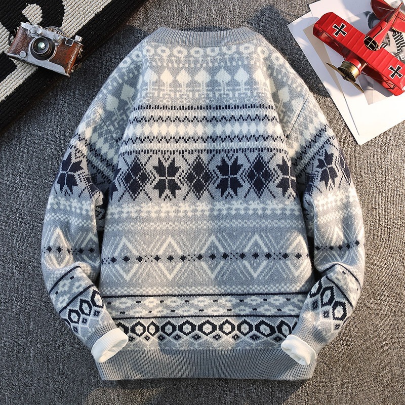 Ethnic Fashion Men - Pullover da uomo autunno e inverno