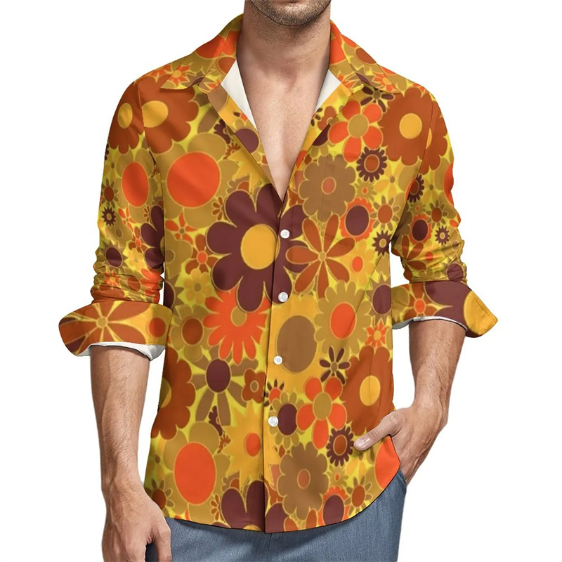 Kids Ethnic Fashion - Autunno Harajuku 3D Florals etnici stampati