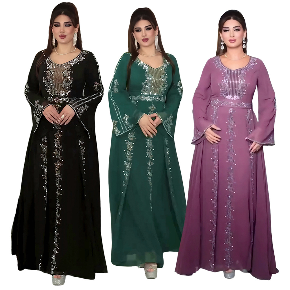 2025 Abaya Per Le Donne Dubai  - Ethnic Gown recensione e prezzo